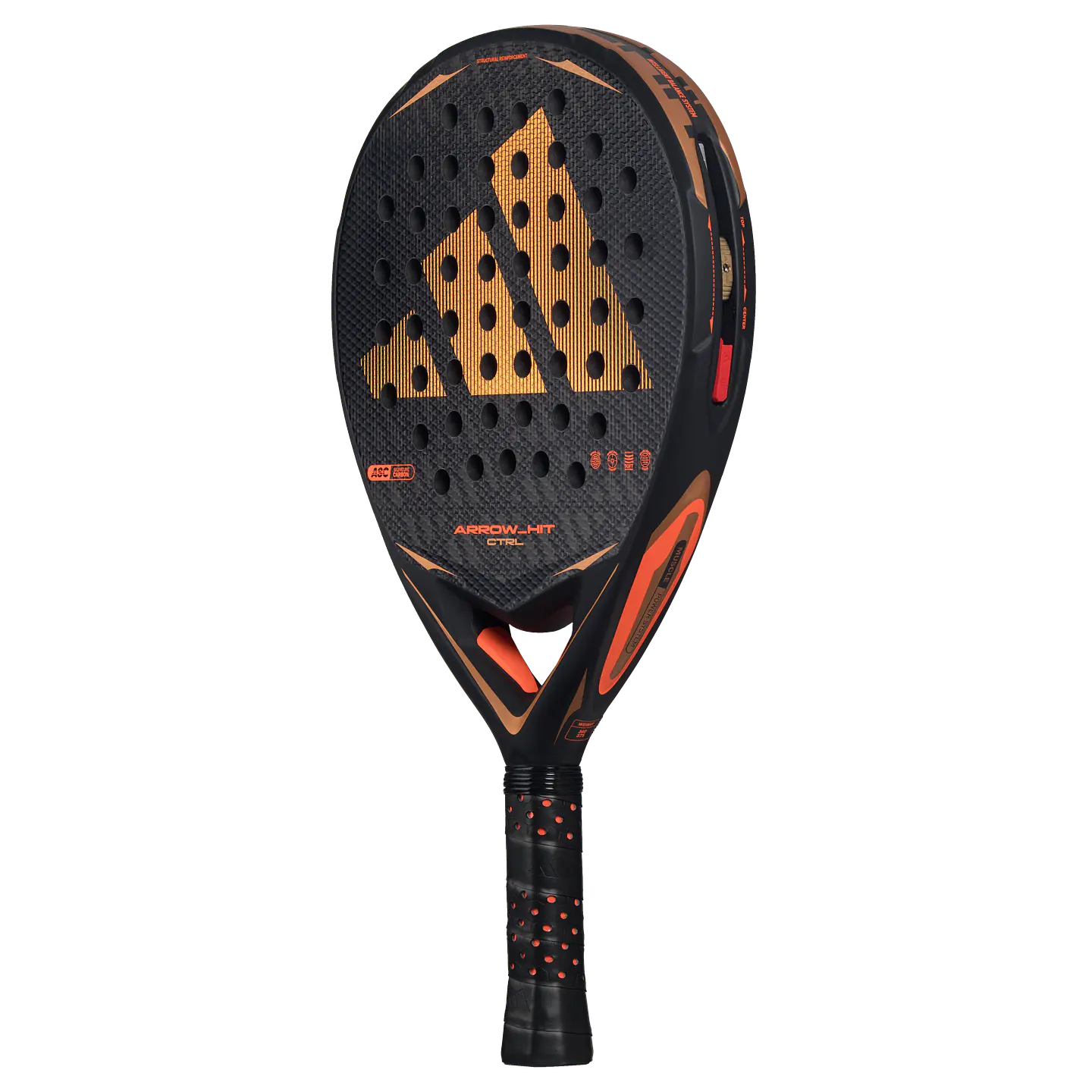 Pala de pádel Adidas Arrow Hit CTRL 3.5 Black Orange 2026 3