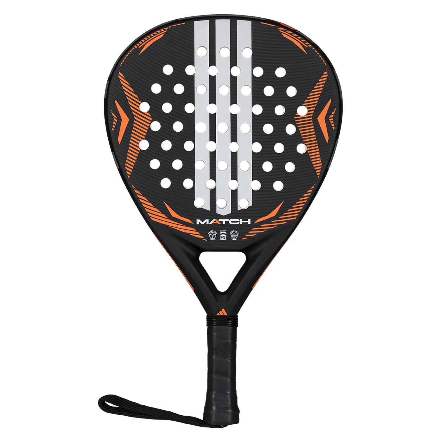 Pala de pádel Adidas Match 3.5 Black Orange 2026 1