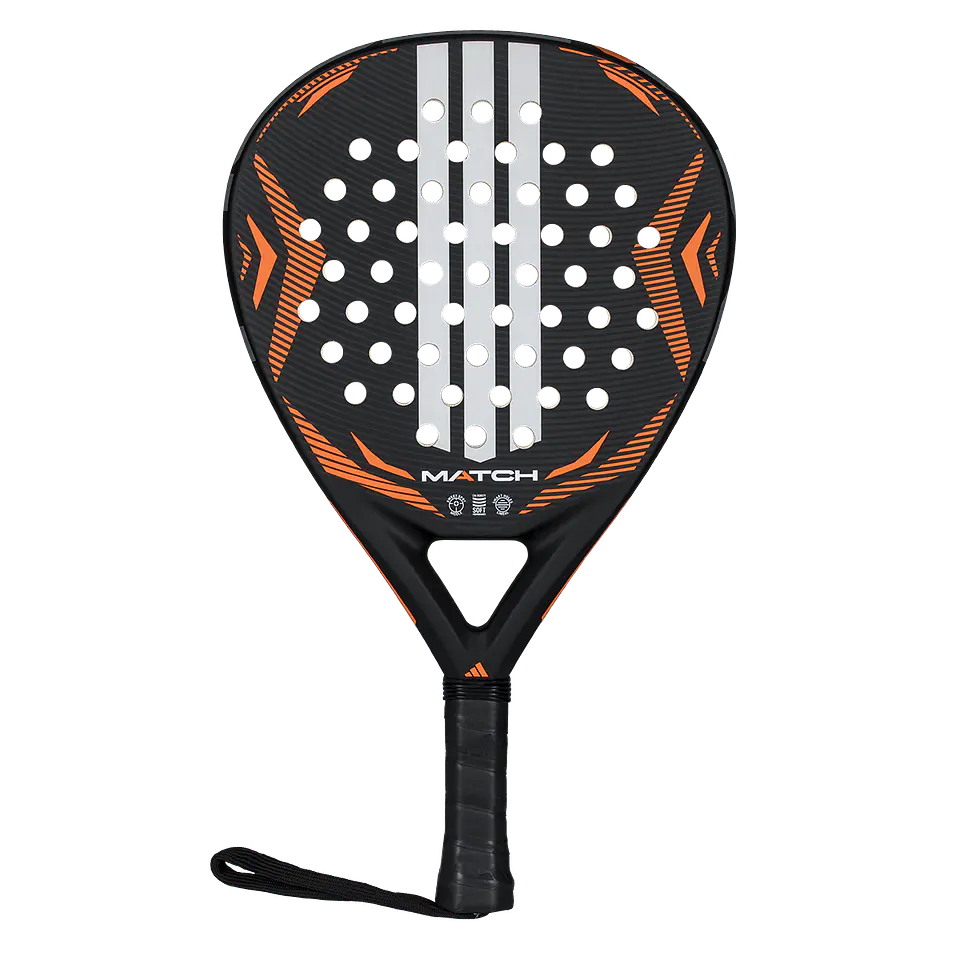 Pala de pádel Adidas Match 3.5 Black Orange 2026 1