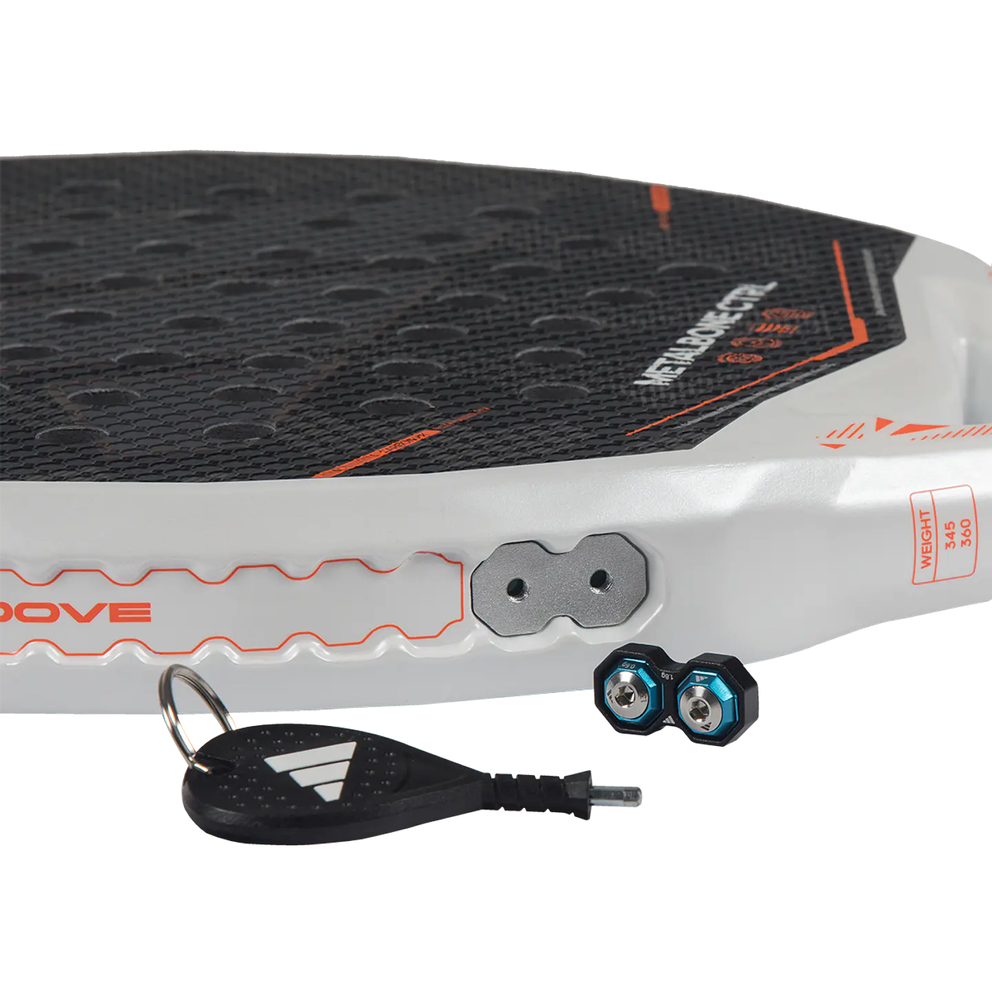 Pala de pádel Adidas Metalbone CTRL 3.5 Black Orange 2026 7