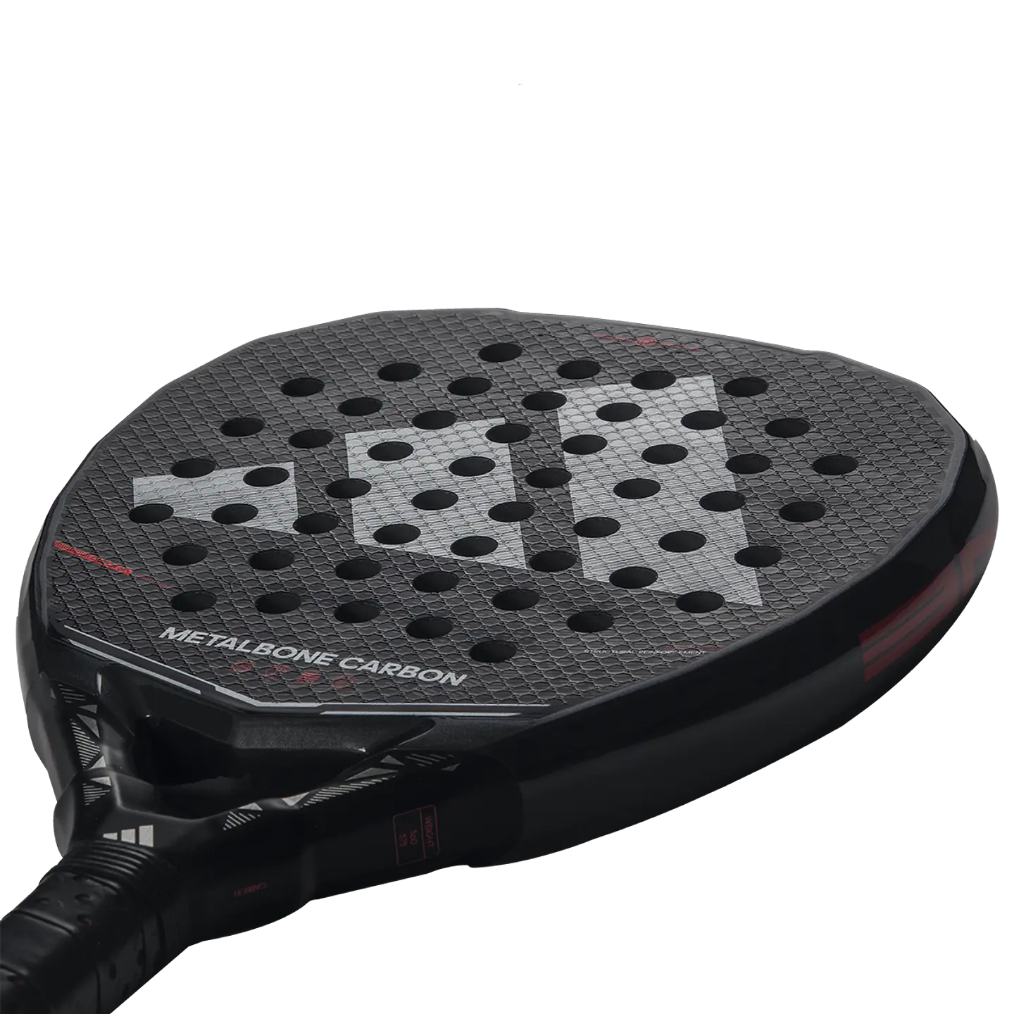 Pala de pádel Adidas Metalbone Carbon 3.5 Black Red 2026 6