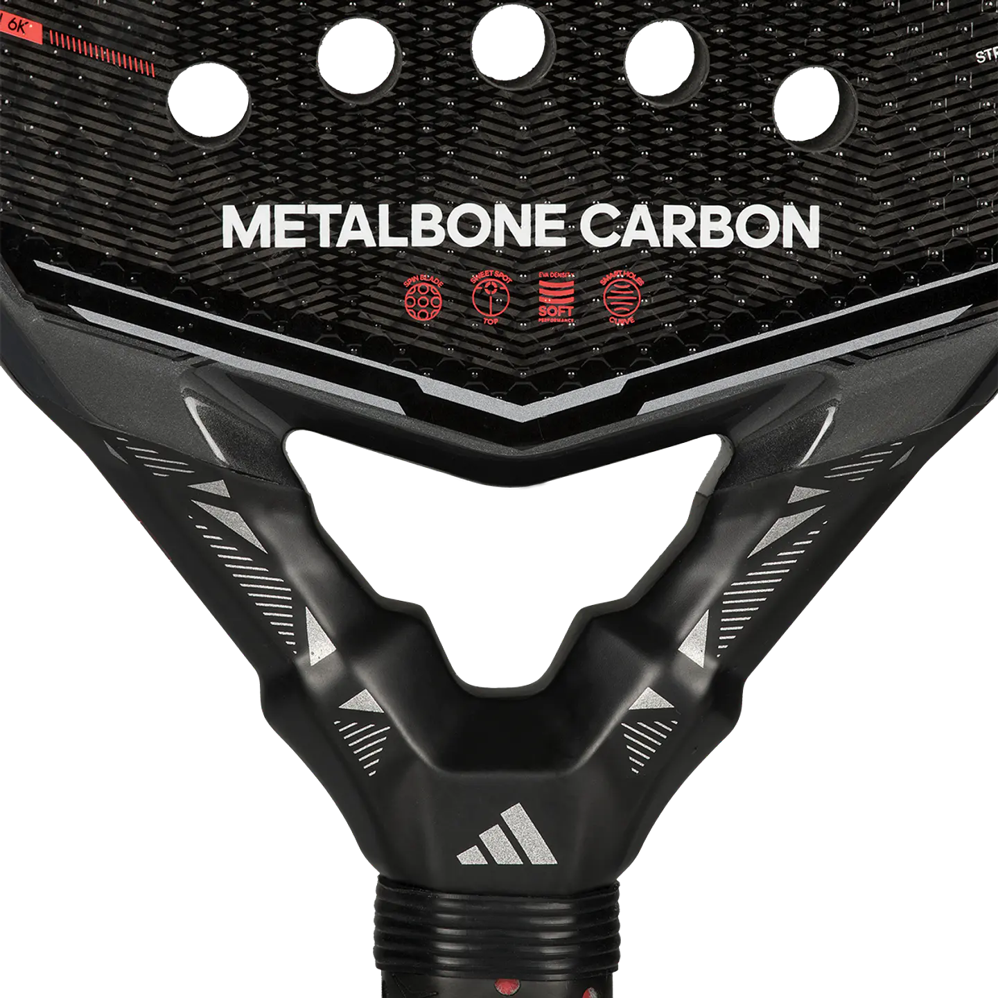 Pala de pádel Adidas Metalbone Carbon 3.5 Black Red 2026 9