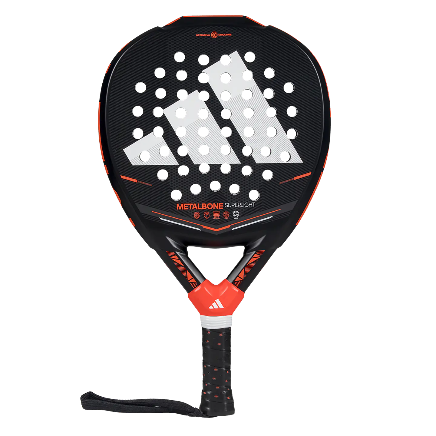Pala de pádel Adidas Metalbone Superlight 3.5 Black Red 2026 1