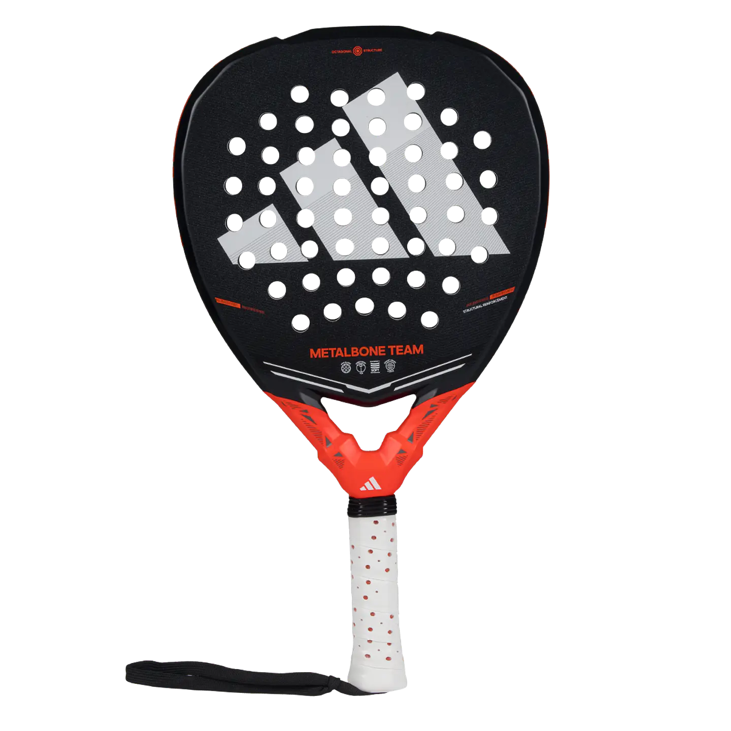 Pala de pádel Adidas Metalbone Team 3.5 Black Red 2026 1