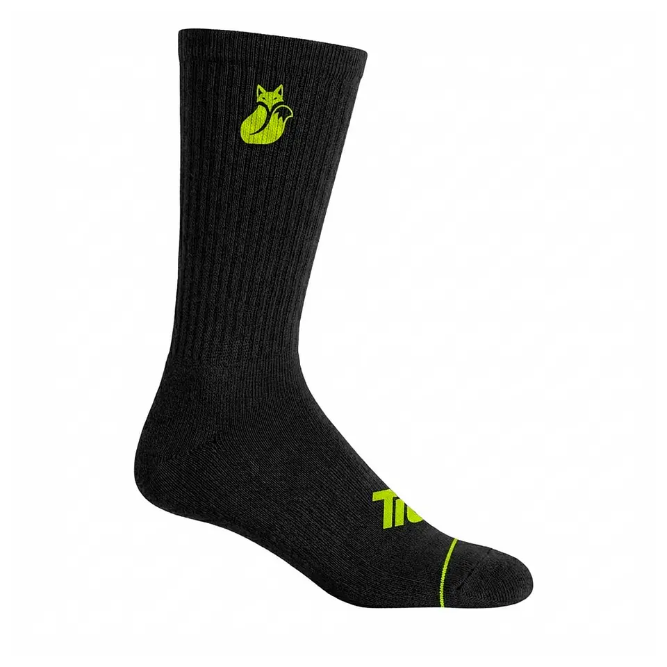 Calcetin Crew D4 Lehinde Black/Yellow Fluor M25W 1