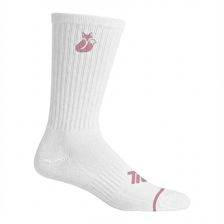 Calcetin Crew D4 Lehinde White Pink M25W