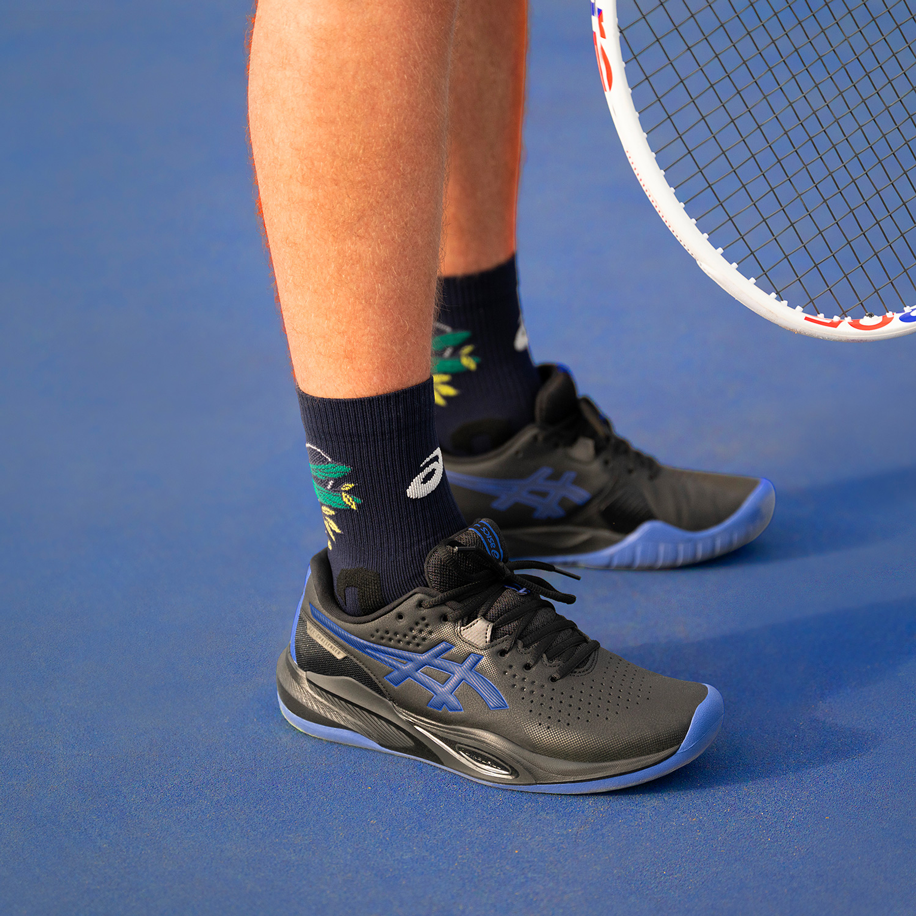 Asics Gel Challenger 15 Clay Black Dark Cobalt 