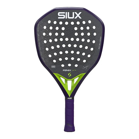 Pala de pádel Siux Fenix Pro Glow Purple Leo Augsburger 2026
