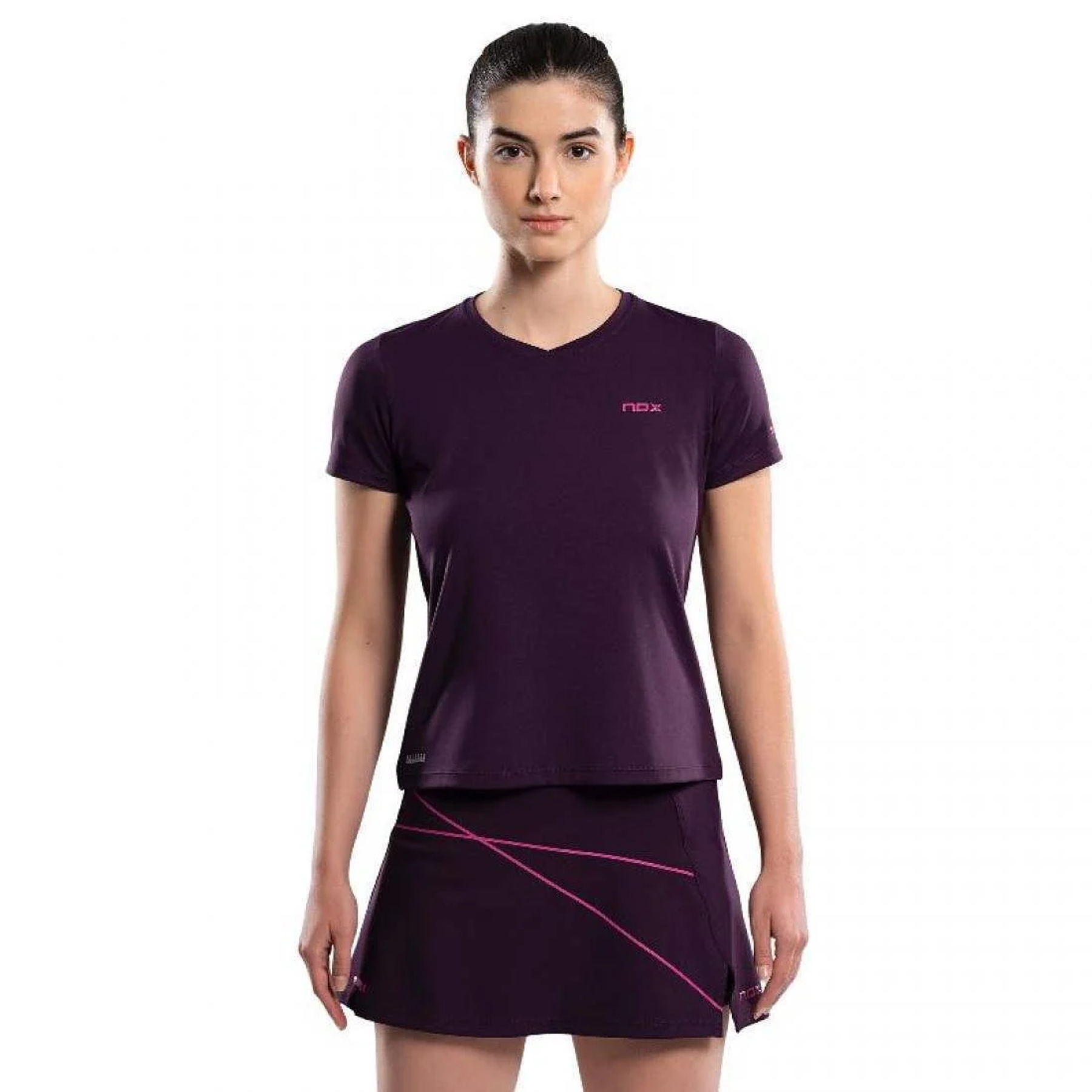 Camiseta Nox Pro Morado Oscuro Mujer