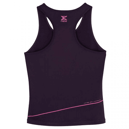  Camiseta Nox Pro Morado Oscuro Rosa Mujer