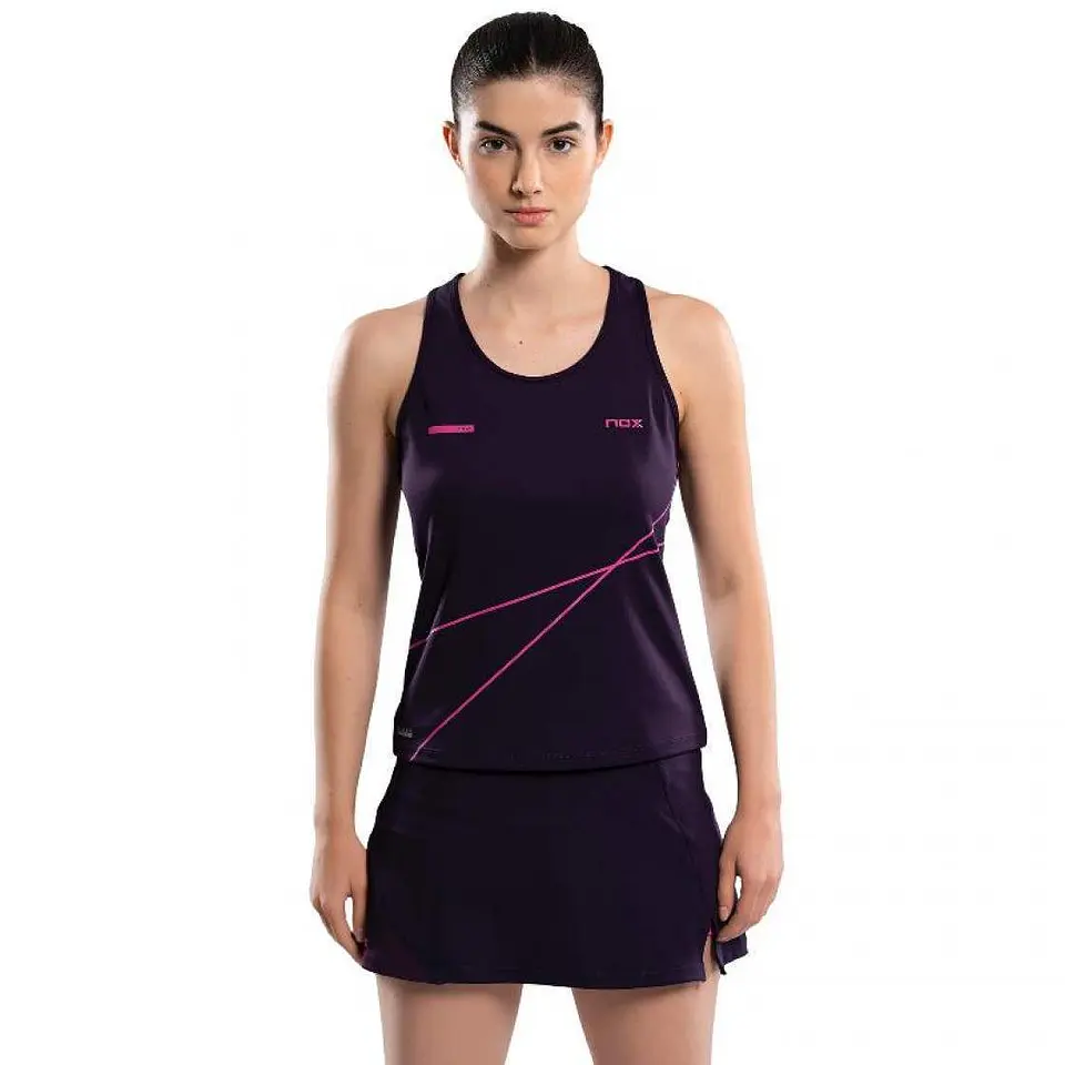  Camiseta Nox Pro Morado Oscuro Rosa Mujer 3