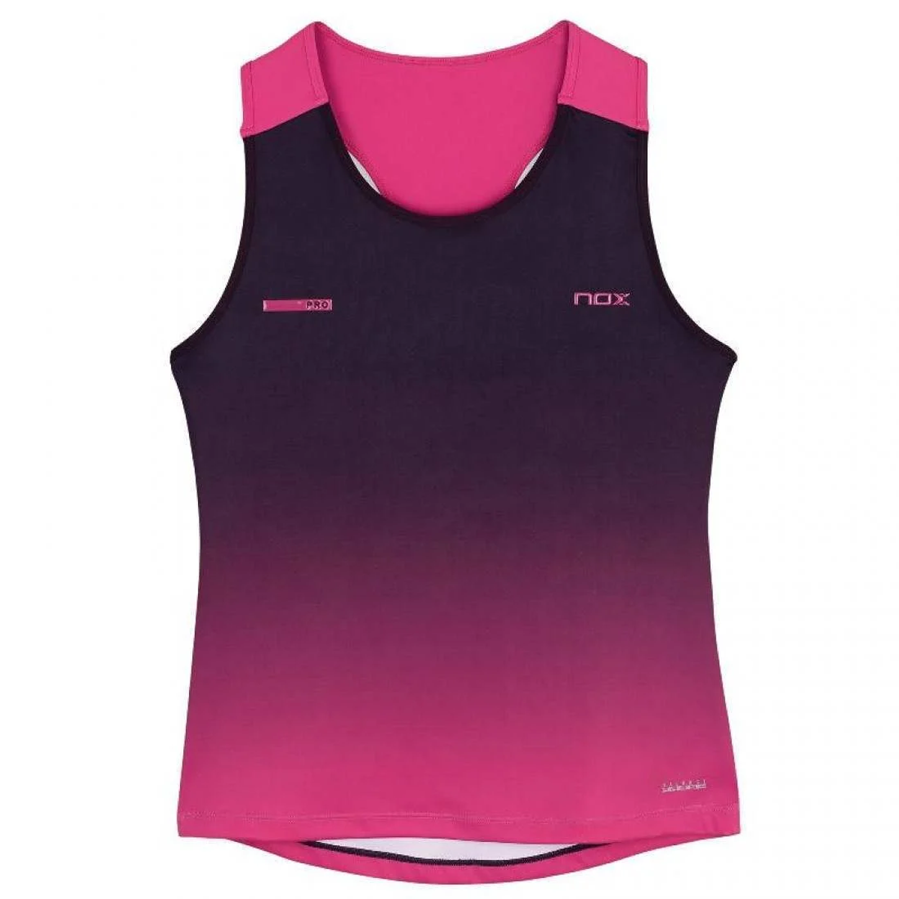 Camiseta Nox Pro Morado Rosa Degradado Mujer
