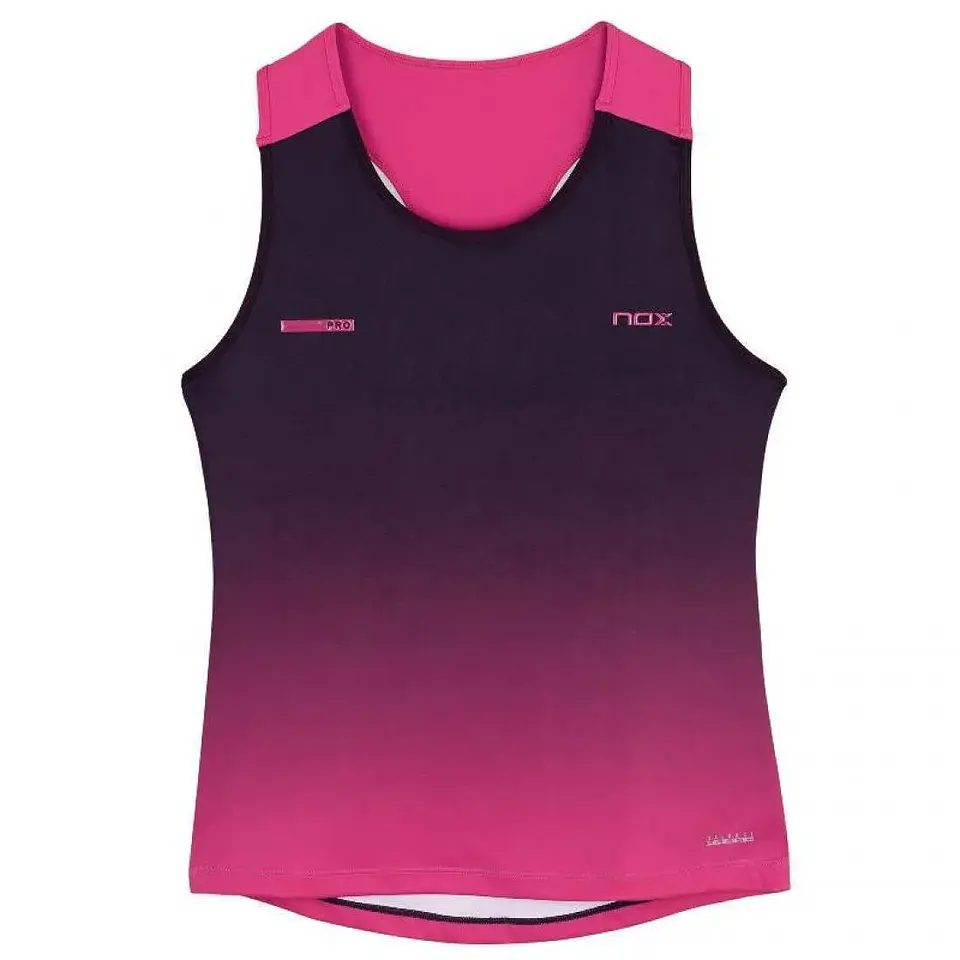 Camiseta Nox Pro Morado Rosa Degradado Mujer 1