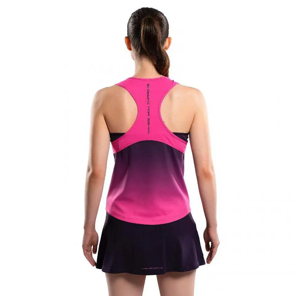 Camiseta Nox Pro Morado Rosa Degradado Mujer 3