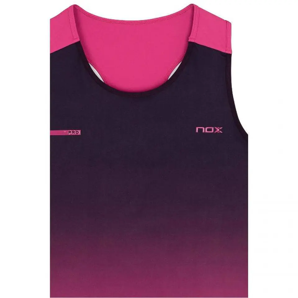 Camiseta Nox Pro Morado Rosa Degradado Mujer 4