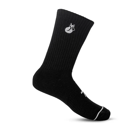 Calcetin Crew D4 Tilki Lehinde Black Grey M25W 