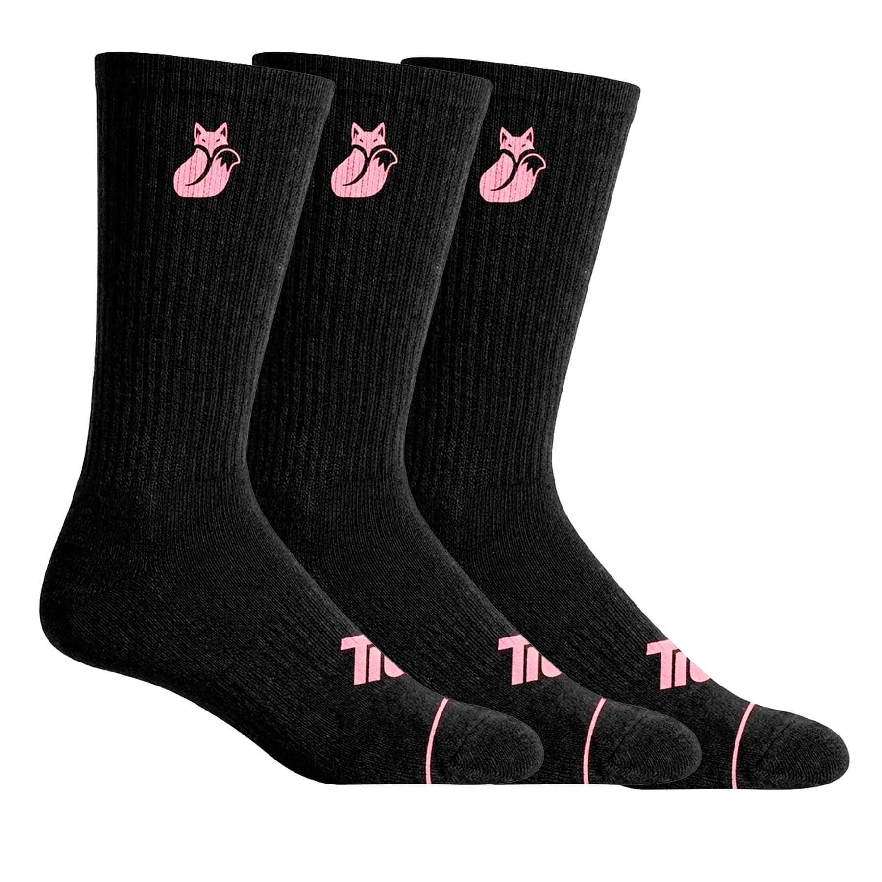 Calcetin Comfort colors pack X3 Tilki Lehinde Black Pink M25W
