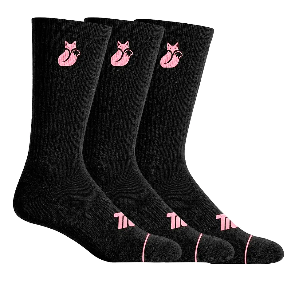 Calcetin Comfort colors pack X3 Tilki Lehinde Black Pink M25W 1