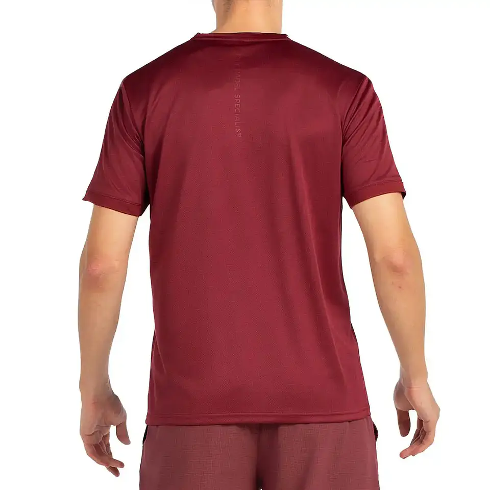 Polera bullpadel Alder Vino Burdeo 4