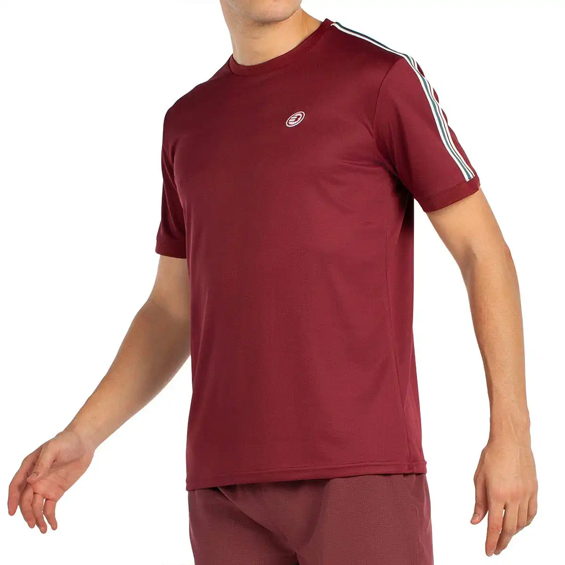 Polera bullpadel Alder Vino Burdeo
