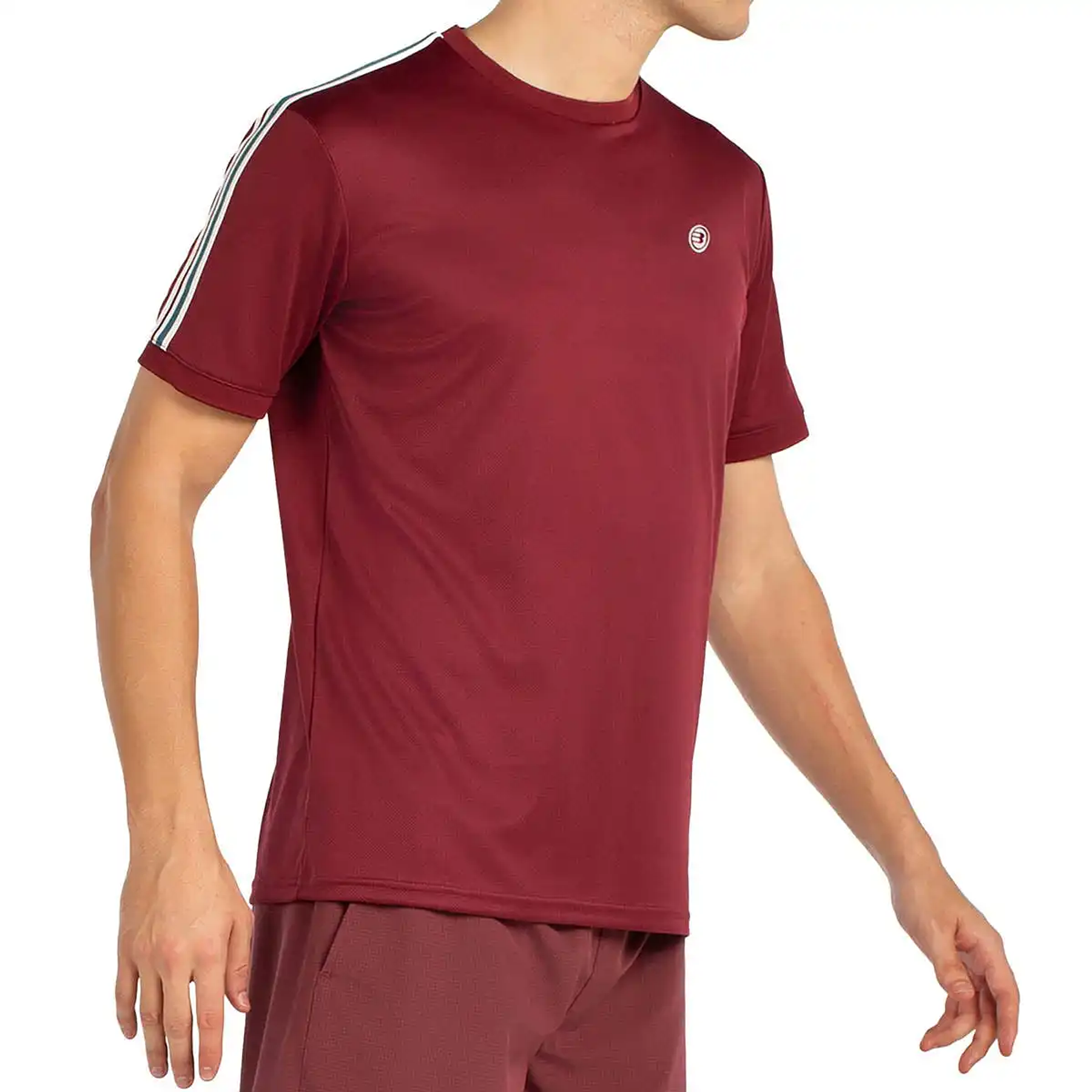 Polera bullpadel Alder Vino Burdeo