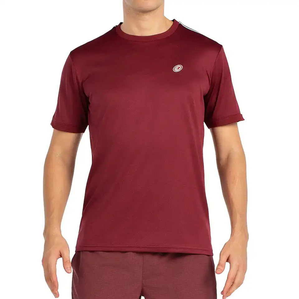 Polera bullpadel Alder Vino Burdeo 1