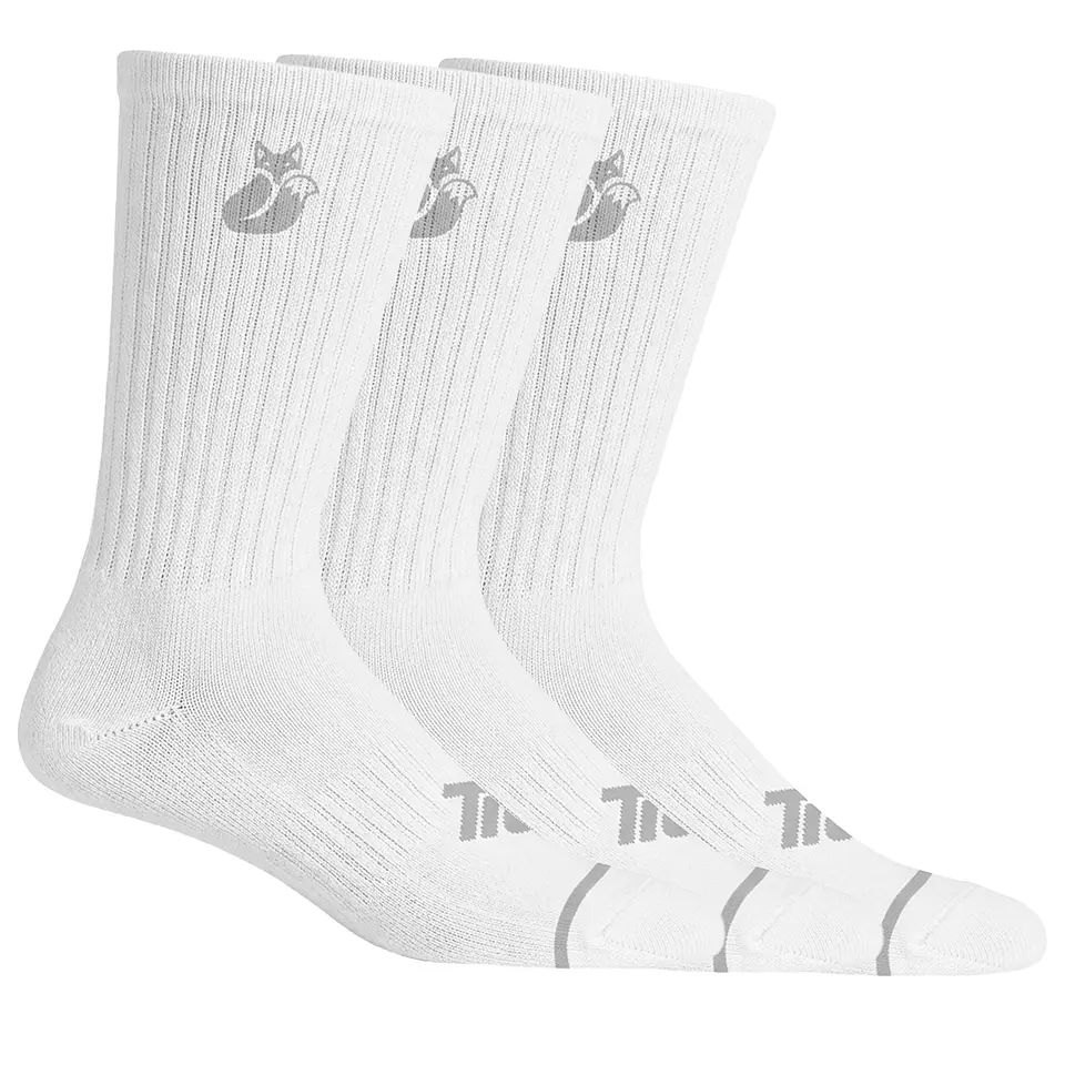 Calcetin D4 Lehinde White Grey pack X3 Tilki 1