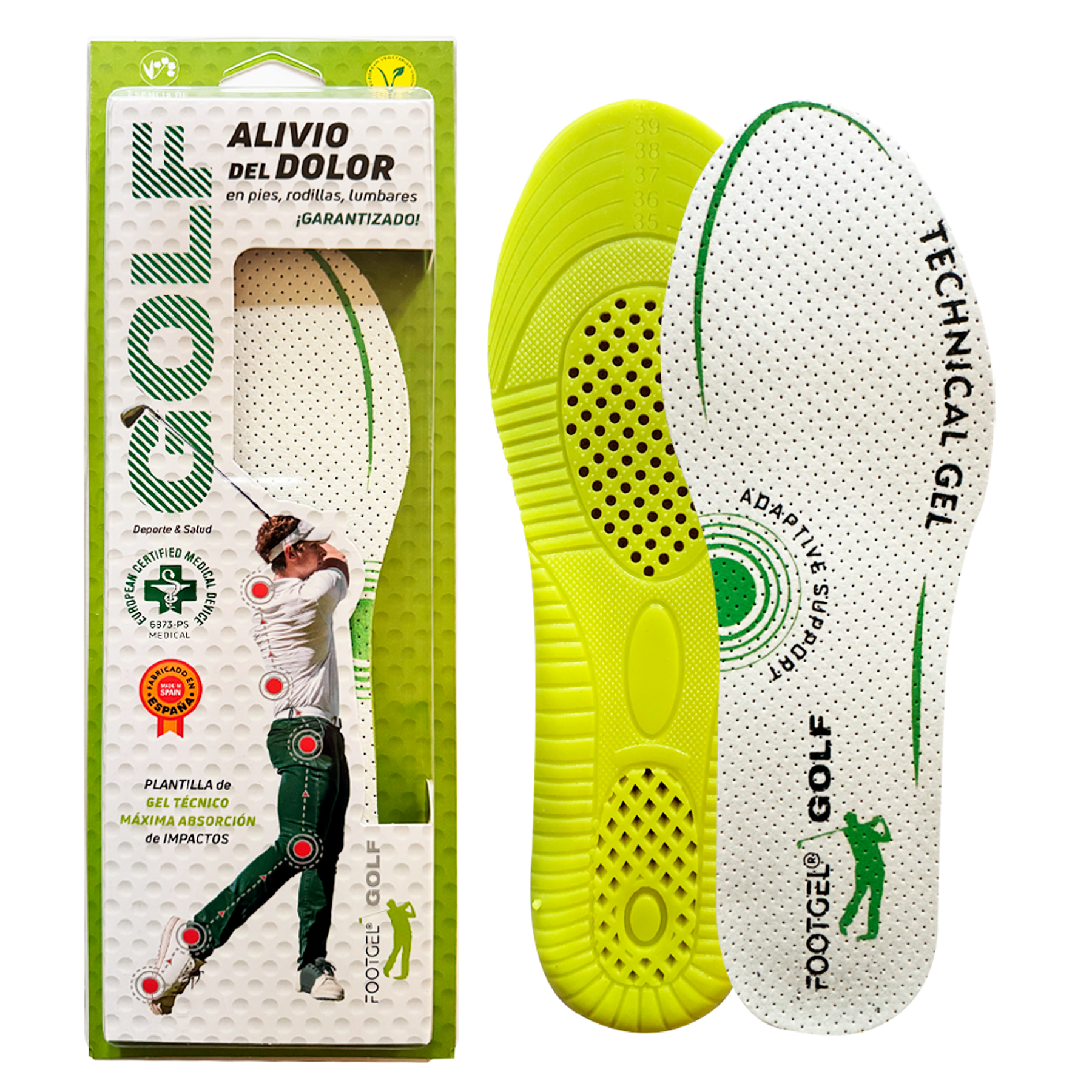 Plantilla Footgel Golf