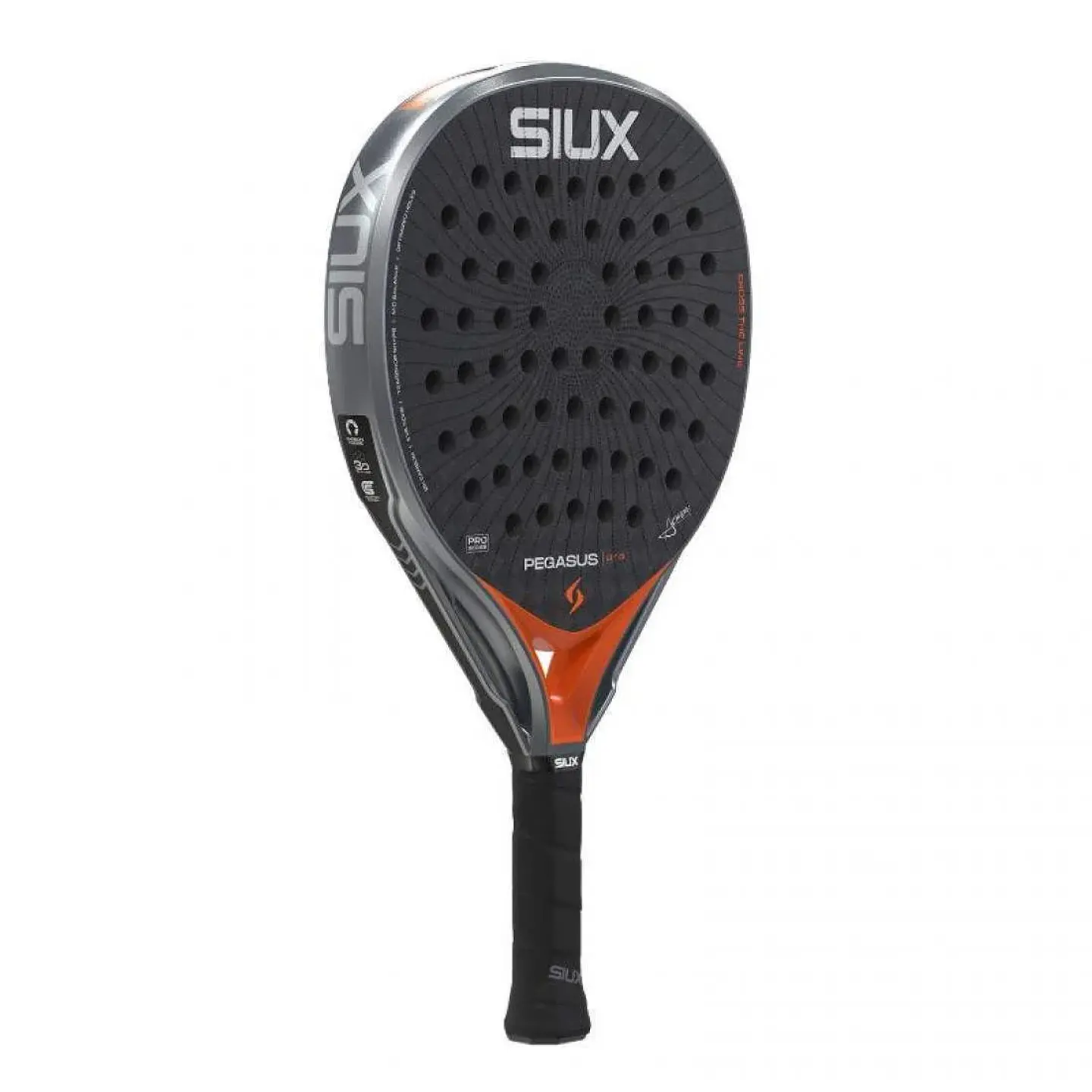Pala de pádel Siux Pegasus Pro Gris Orange Alex Chozas 2026 2
