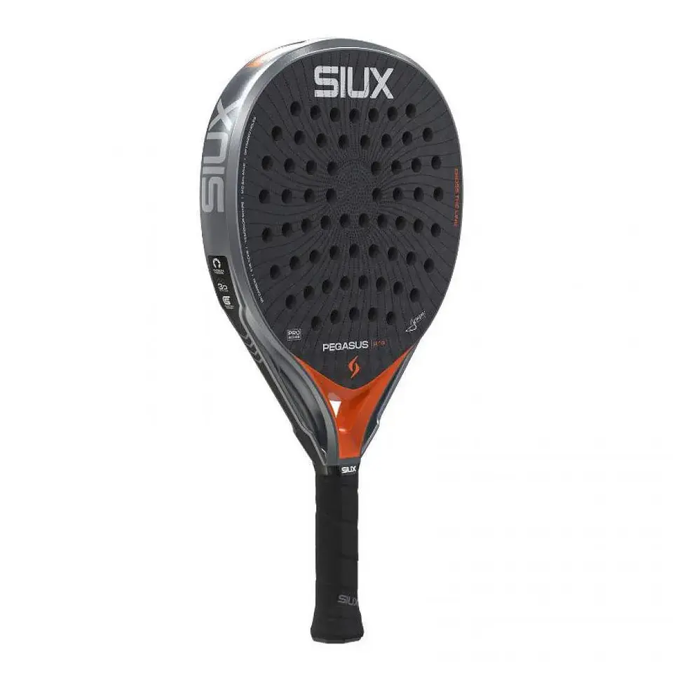 Pala de pádel Siux Pegasus Pro Gris Orange Alex Chozas 2026 2
