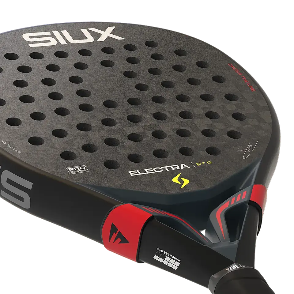 Pala de pádel Siux Stupa Electra Pro Negro Rojo 2026 6