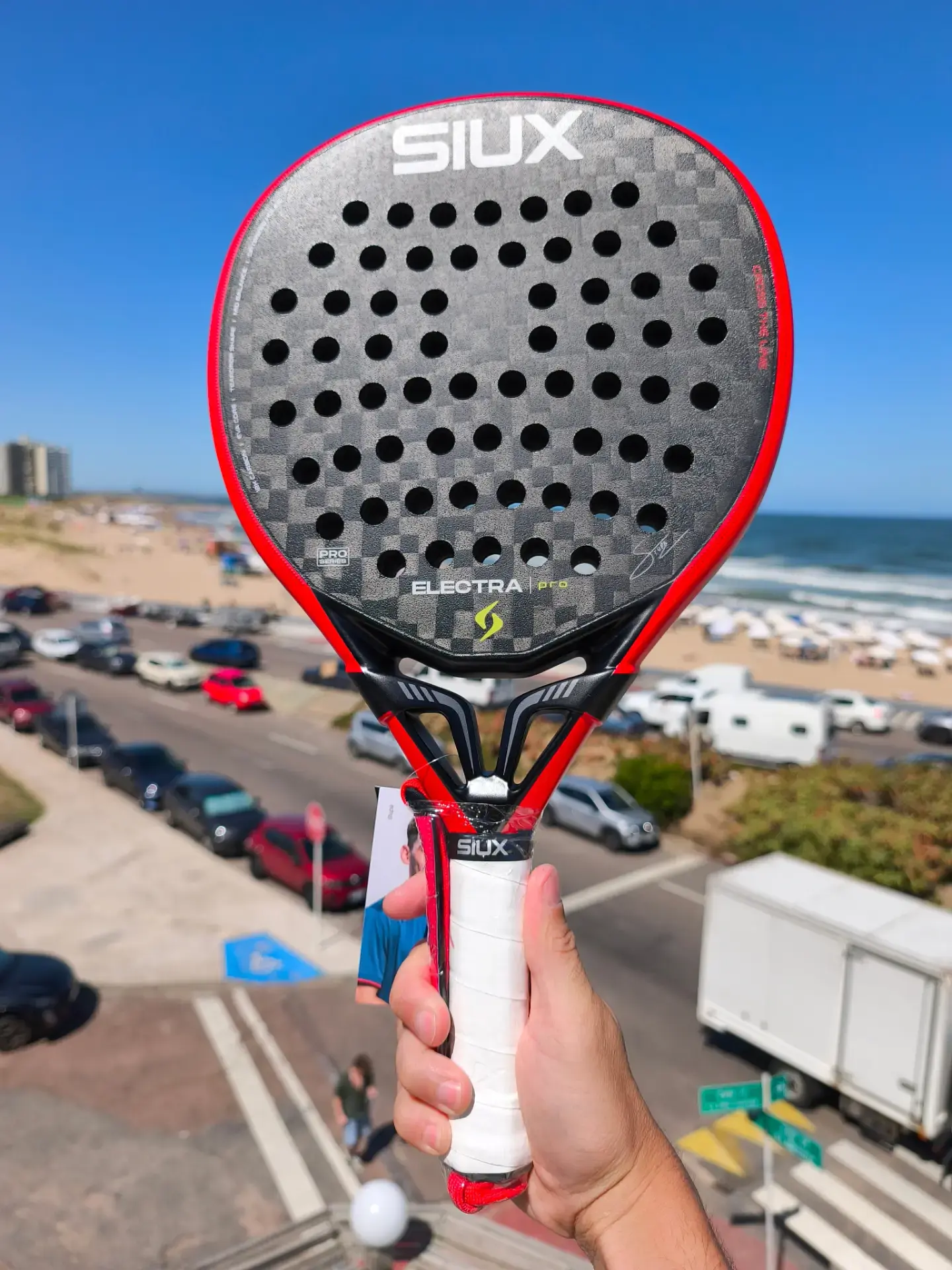 Pala de pádel Siux Stupa Electra Pro Rojo Negro 2026 8