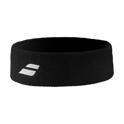 Babolat Cintillo Negro Logo Blanco 