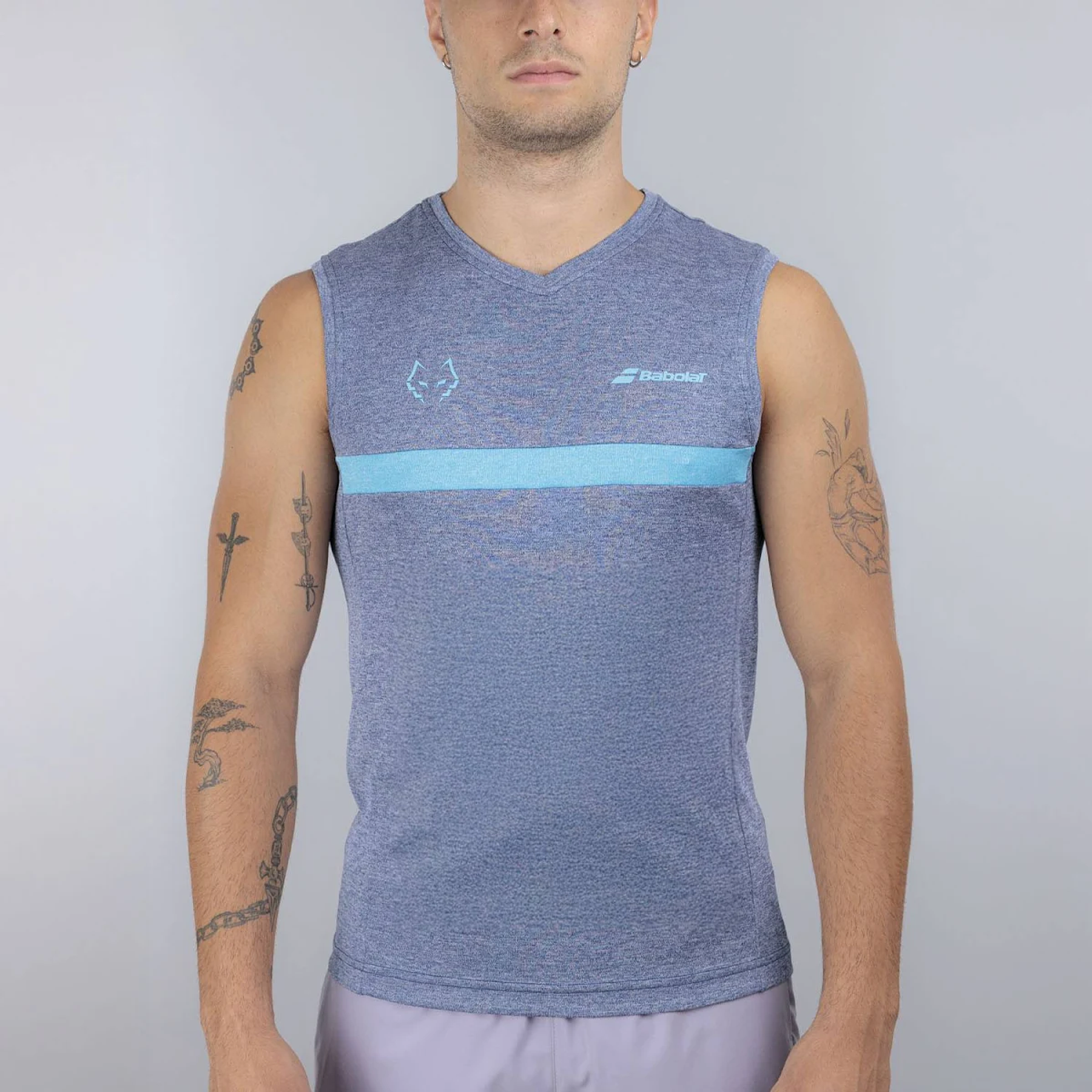 Babolat Muscle Tankt Juan Lebron gris azul 2026