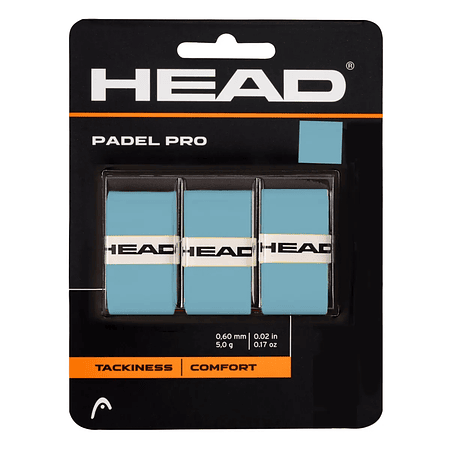 Head Overgrip Grip Padel Pro 3 pcs pack Azul