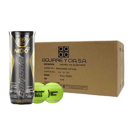 Caja pelotas Bullpadel Next Pro