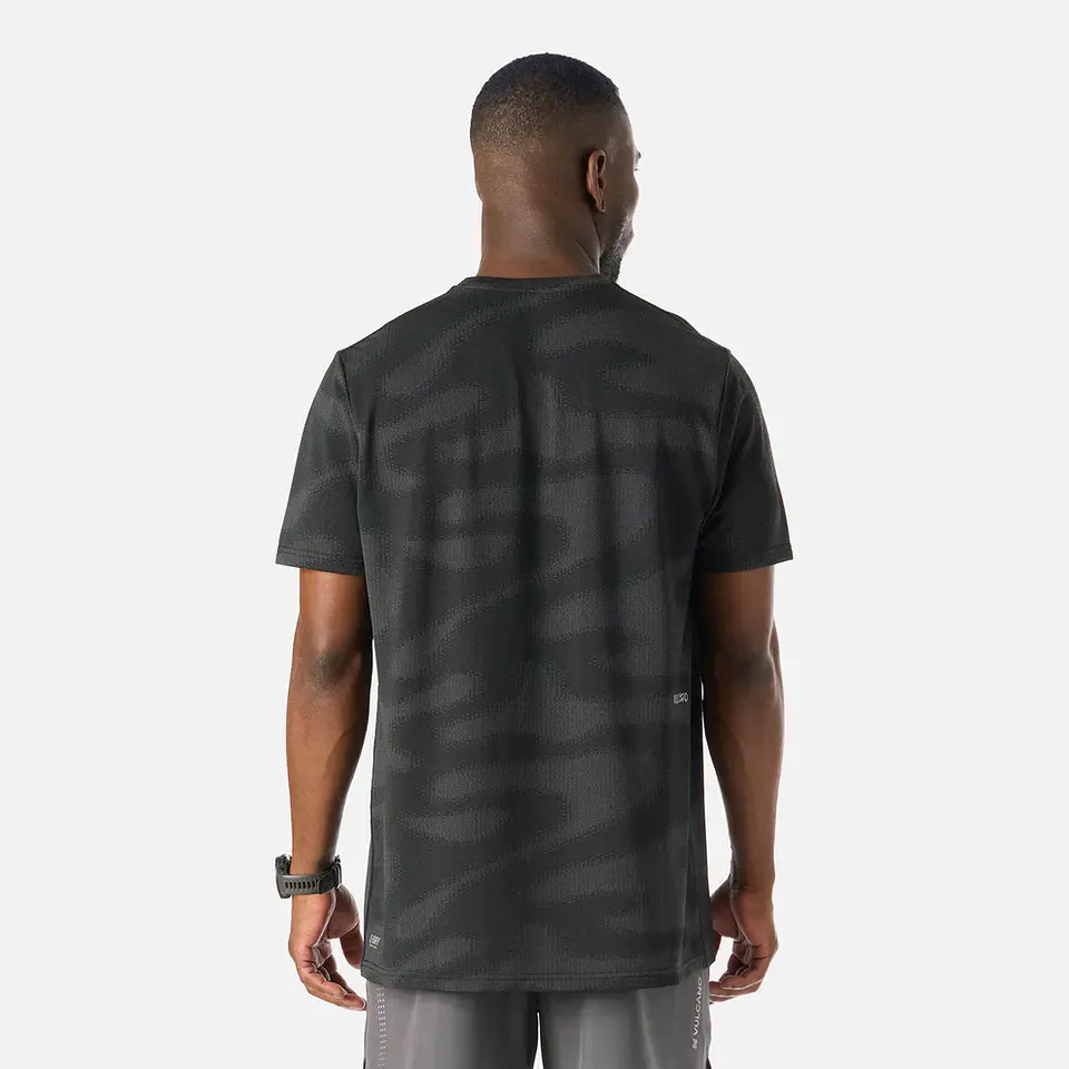 Vulcano polera hombre Built To Move Pro T-Shirt Negro 6