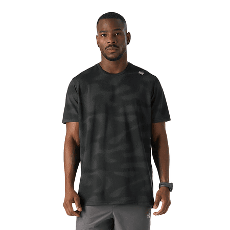 Vulcano polera hombre Built To Move Pro T-Shirt Negro