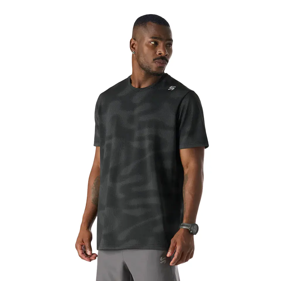 Vulcano polera hombre Built To Move Pro T-Shirt Negro 2