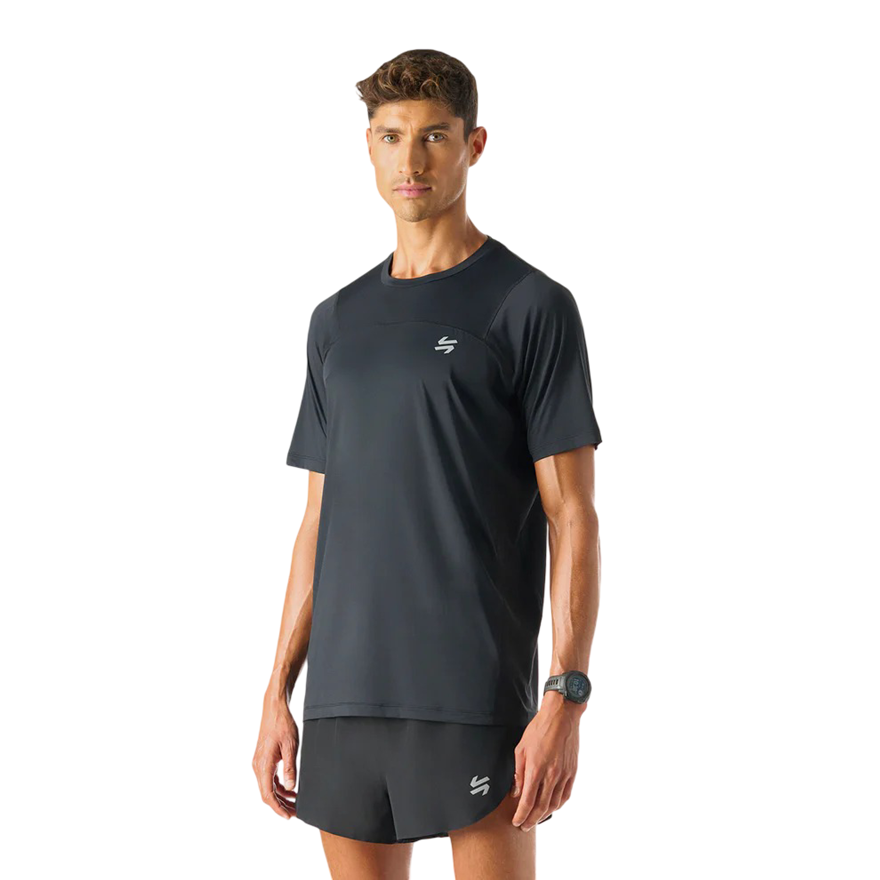 Vulcano polera hombre Built To Move T-Shirt Negro