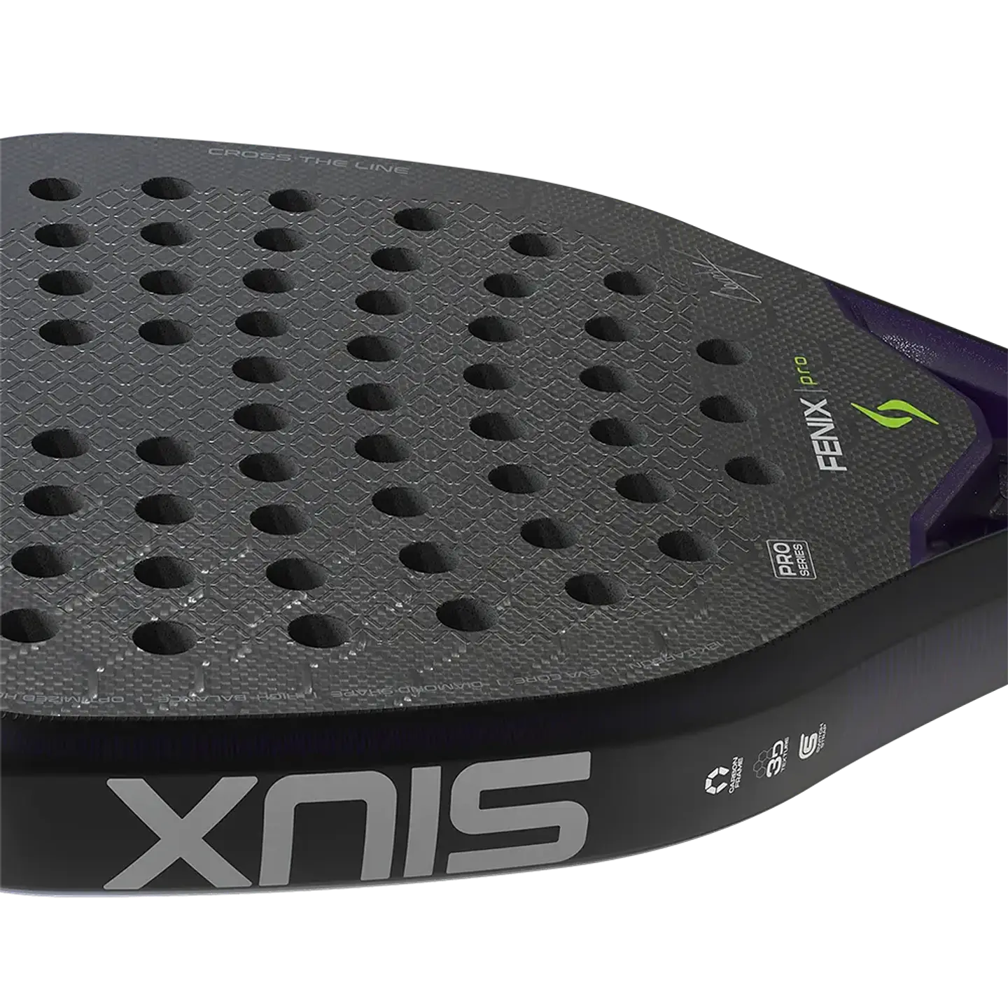 Pala de pádel Siux Fenix Pro Black Leo Augsburguer 2026 5