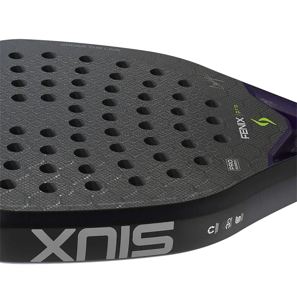 Pala de pádel Siux Fenix Pro Black Leo Augsburguer 2026 5
