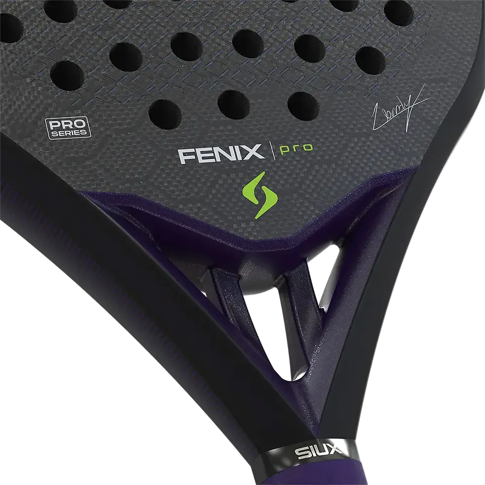 Pala de pádel Siux Fenix Pro Black Leo Augsburguer 2026 6