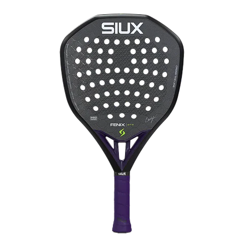 Pala de pádel Siux Fenix Pro Black Leo Augsburguer 2026