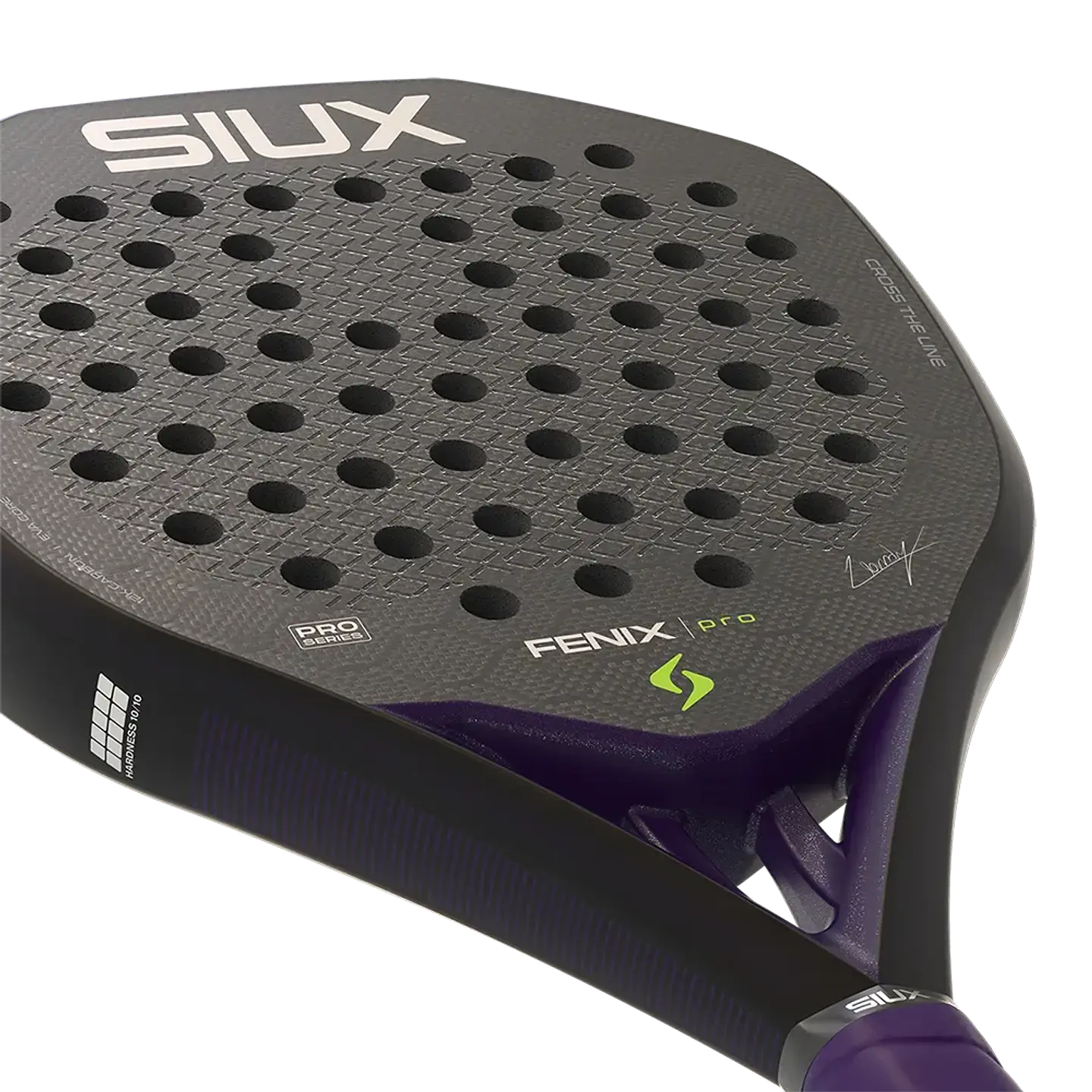 Pala de pádel Siux Fenix Pro Black Leo Augsburguer 2026 8