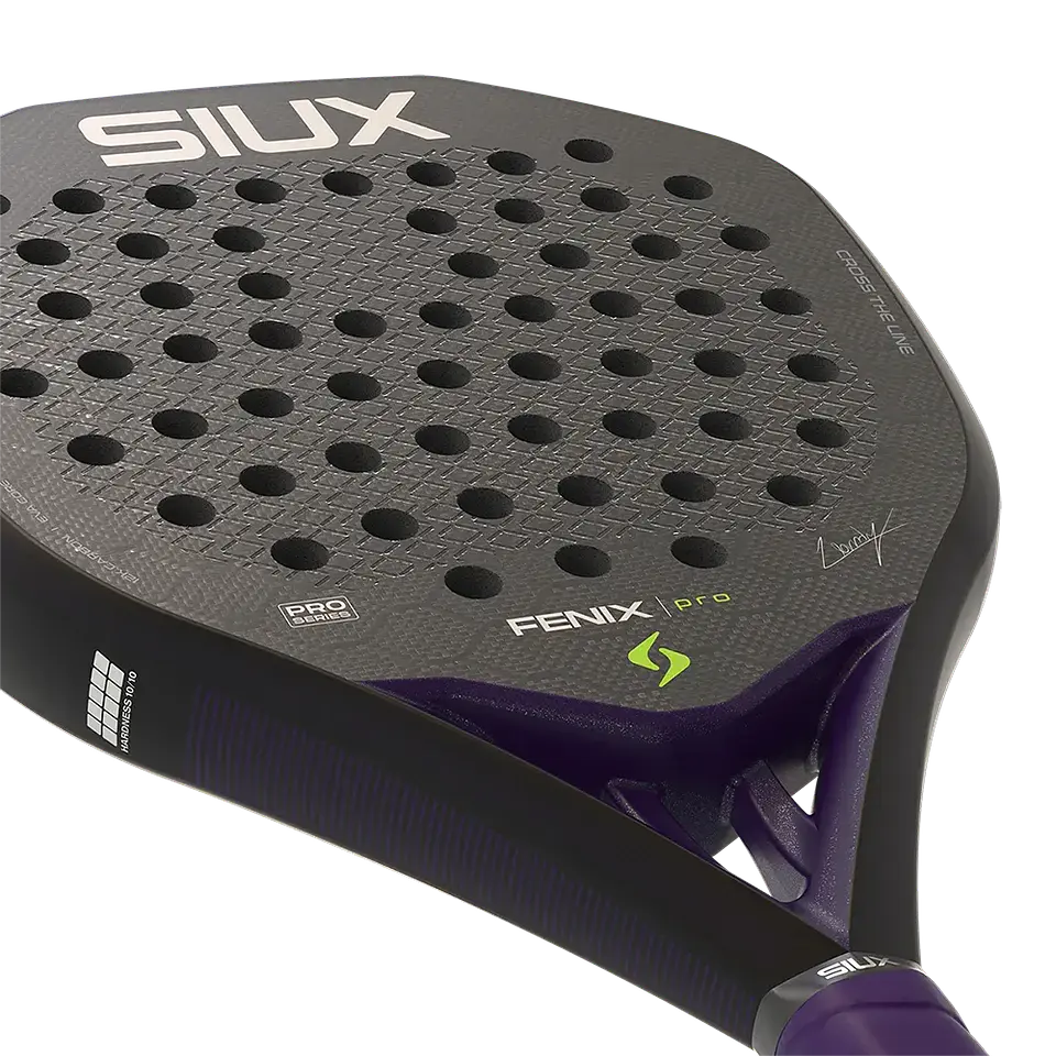 Pala de pádel Siux Fenix Pro Black Leo Augsburguer 2026 8