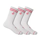 Calcetín Comfort Line Pack x3 Lehinde White/Pink M24W - Miniatura 1