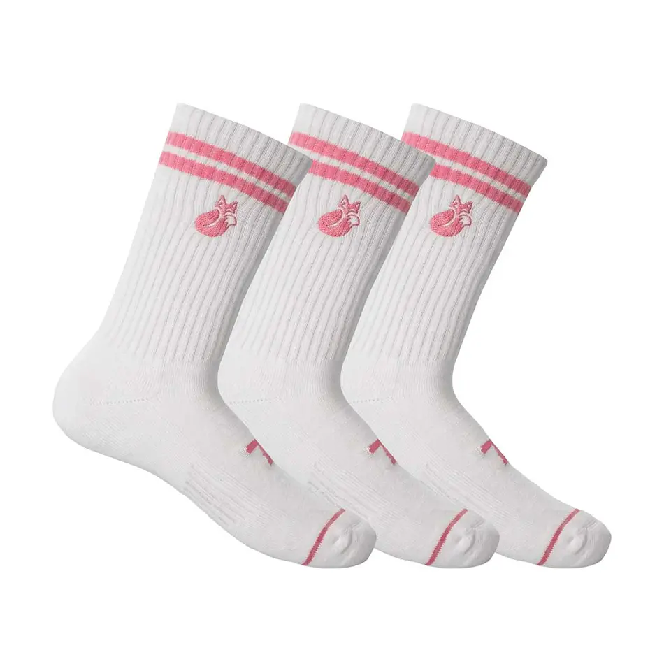 Calcetín Comfort Line Pack x3 Lehinde White/Pink M24W 1