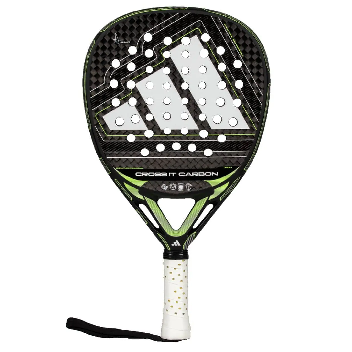 Pala de pádel Adidas Cross It Carbon Black/Lime Maxi Arce 2026 1