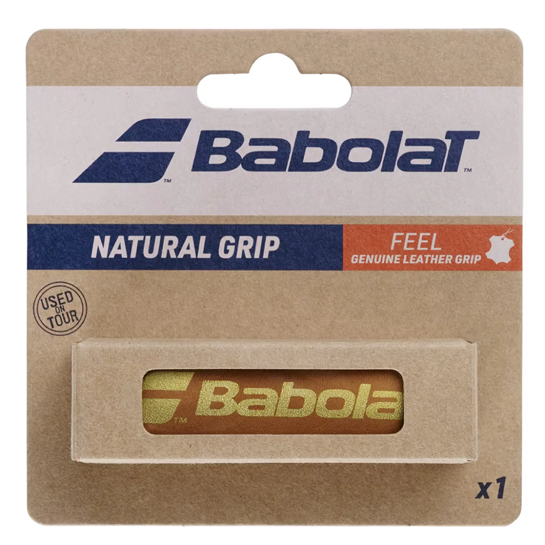 Grip Natural cuero marron premium